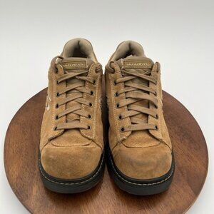 Skechers Vintage Y2K 90s Chunky Platform Suede Leather Retro Oxford Shoes SZ 8.5